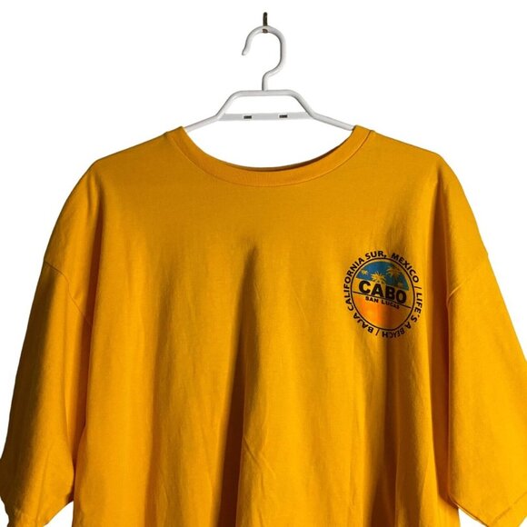 Life's a Beach Cabo San Lucas Yellow Crewneck Shirt - Picture 2 of 5